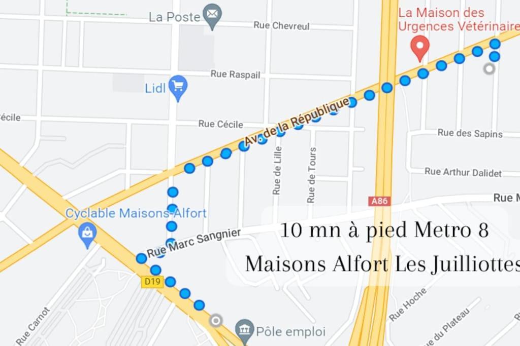 Escale-Marne Fr - 102 - Free Parking - Free Luggage Storage - All Equipped - Linen Included - Washing Machine - 10Mn Walk Metro 8 - Rer A - Panoramic View - From 1 To 4 Guests Maisons-Alfort Exterior foto