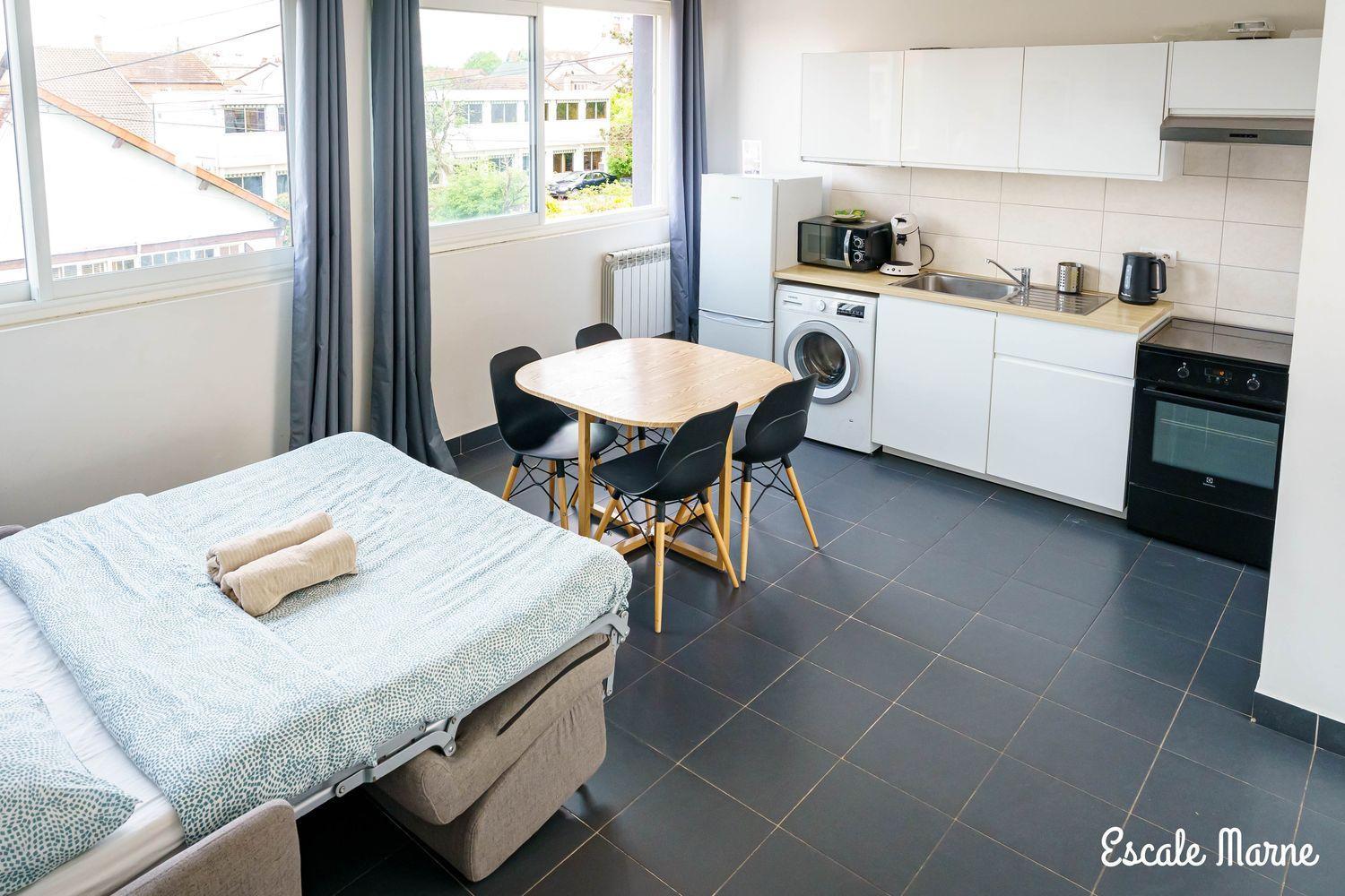 Escale-Marne Fr - 102 - Free Parking - Free Luggage Storage - All Equipped - Linen Included - Washing Machine - 10Mn Walk Metro 8 - Rer A - Panoramic View - From 1 To 4 Guests Maisons-Alfort Exterior foto