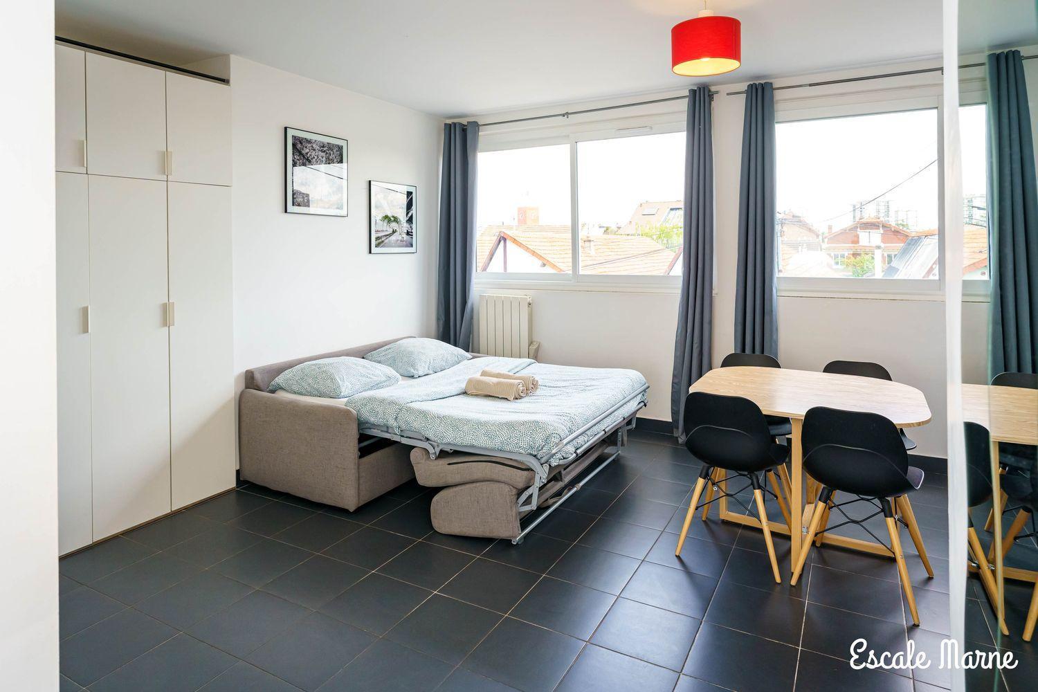 Escale-Marne Fr - 102 - Free Parking - Free Luggage Storage - All Equipped - Linen Included - Washing Machine - 10Mn Walk Metro 8 - Rer A - Panoramic View - From 1 To 4 Guests Maisons-Alfort Exterior foto
