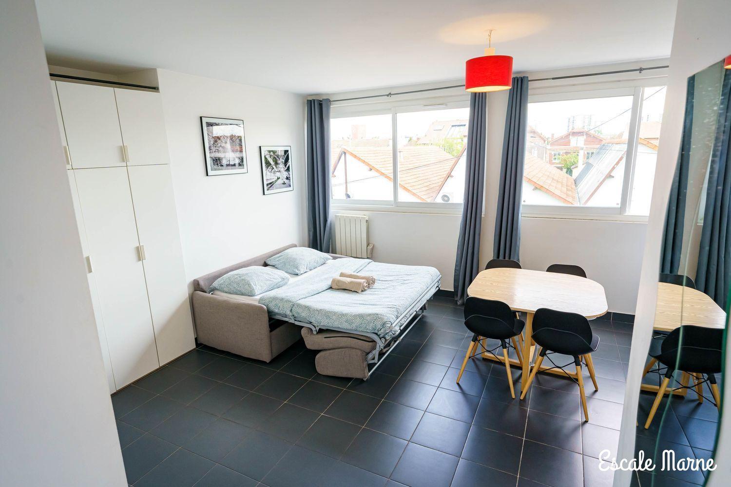 Escale-Marne Fr - 102 - Free Parking - Free Luggage Storage - All Equipped - Linen Included - Washing Machine - 10Mn Walk Metro 8 - Rer A - Panoramic View - From 1 To 4 Guests Maisons-Alfort Exterior foto